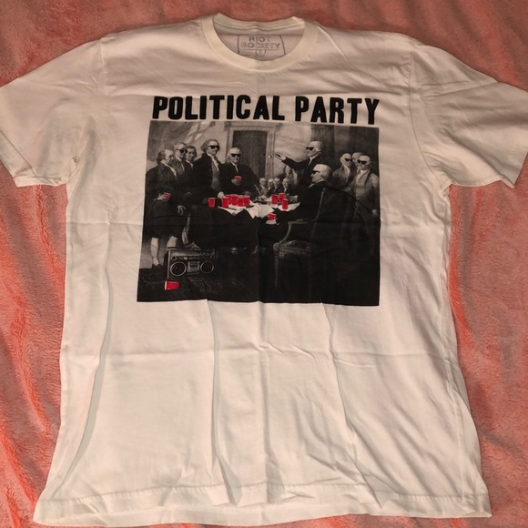 Mens Political Party Beer Pong Tshirt 